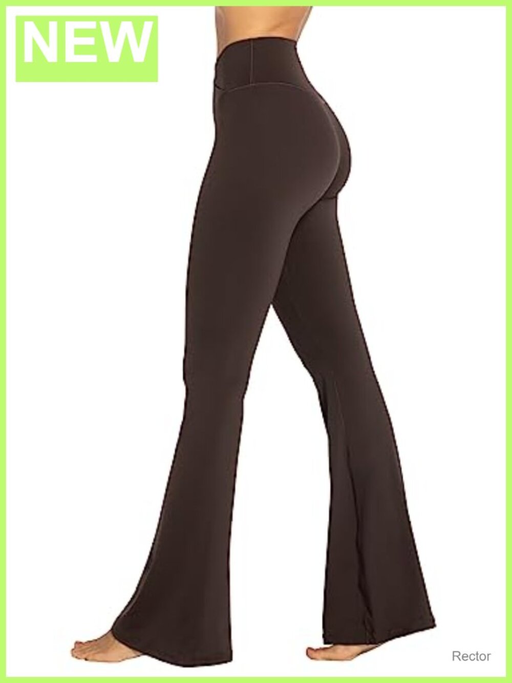 Sunzel Women's No Front Seam Crossover High Waist Flare Leggings Yoga Pants